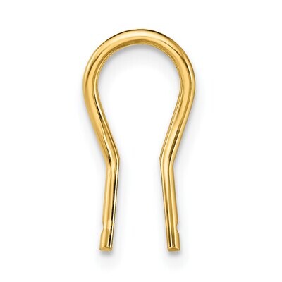 Lightweight Omega Clip Wire Component 14k Yellow Gold YG749, MPN: YG749,