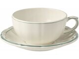 Gien Filet Earth Grey Breakfast Cups &amp; Saucers Set of 2 18362PTA26, MPN: 18362PTA26, 840769083599