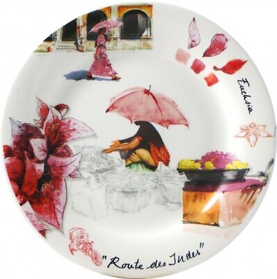 Gien Route Des Indes Canape Plates Assorted 1748B4BX50, MPN: 1748B4BX50, 840769084558