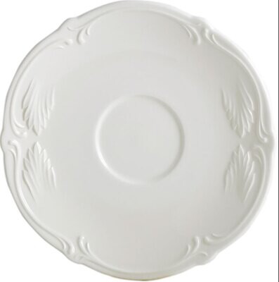 Gien Rocaille White Tea Saucer 1800STHE14, MPN: 1800STHE14, 840769049427