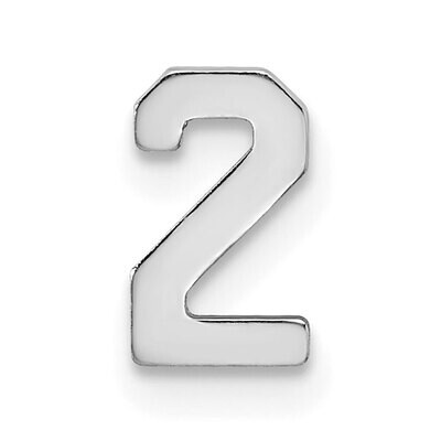 Die Struck Number 2 14k White Gold WG2211, MPN: WG2211,