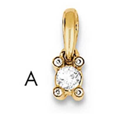 Family Jewelry Geniune Stone &amp; Diamond Set Pendant 14k Gold XMP31/1GY, MPN: XMP31_1--6, 883957447827