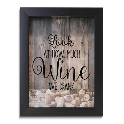 Look At How Much Wine We Drank Black Cork Holder Shadow Box GM25474, MPN: GM25474, 751148077699