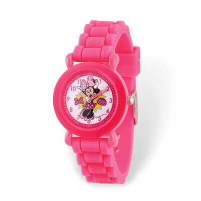 Disney Minnie Mouse Time Teacher Pink Band Kids Watch XWA6188, MPN: XWA6188, 842885111170