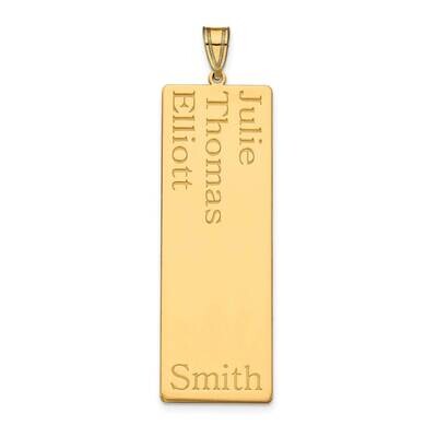 3 Name Family Pendant Sterling Silver Gold-plated XNA1283GP, MPN: XNA1283GP,