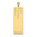 3 Name Family Pendant Sterling Silver Gold-plated XNA1283GP, MPN: XNA1283GP,