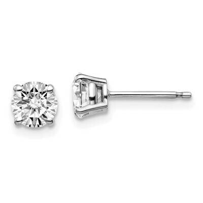 1ctw VS/SI D E F Lab Grown Diamond 4 Prong Earrings 14k White Gold EM1006-100-WLD, MPN: EM1006-100-…