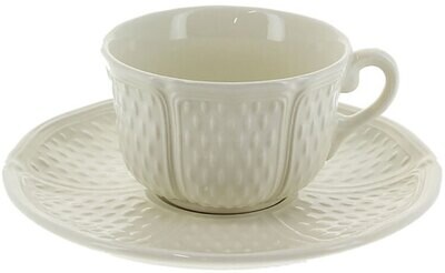 Gien Pont Aux Choux White Us Tea Cups &amp; Saucers 11512PTU34, MPN: 11512PTU34, 840769033273