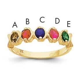 Synthetic Family Jewelry Ring 14k Gold XMR17/5SY, MPN: XMR17_5--6, 883957152462
