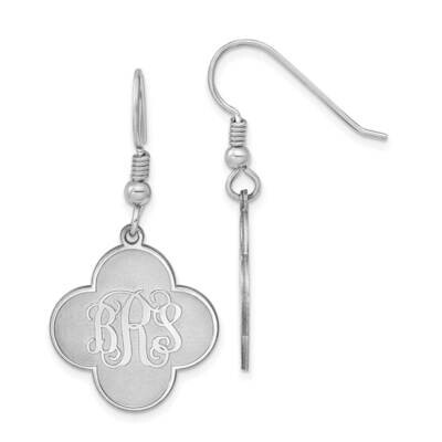 Clover Monogram Dangle Earrings Sterling Silver Rhodium-plated XNE43SS, MPN: XNE43SS,