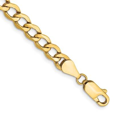 5.25mm Semi-Solid Curb Link Chain 9 Inch 10k Gold 10BC108-9, MPN: 10BC108-9, 191101568237
