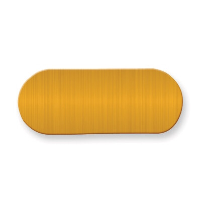3/4 x 1 7/8 Satin Brass Plates-Sets of 6  GL9791-SB, MPN: GL9791-SB,