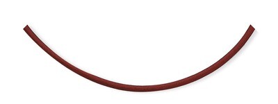 18 Inch 1Burgundy Leather Necklace Sterling Silver QK44-18, MPN: QK44-18, 883957490168