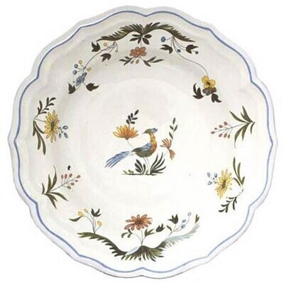 Gien Oiseaux De Paradis Round Deep Dish 0111CPC622, MPN: 0111CPC622, 840769001630