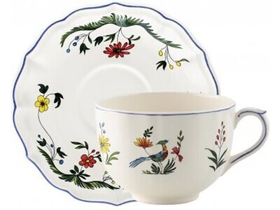Gien Oiseaux De Paradis Jumbo Cup &amp; Saucer 01111PTJ26, MPN: 01111PTJ26, 840769059877