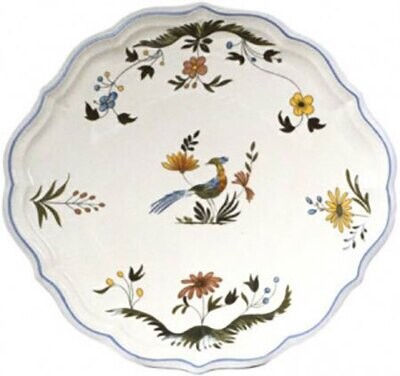 Gien Oiseaux De Paradis Cake Platter 0111BPGA22, MPN: 0111BPGA22, 840769001166