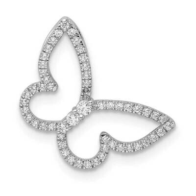 Butterfly Diamond Chain Slide 14k White Gold Polished PM8522-020-WA, MPN: PM8522-020-WA, 1969040697…