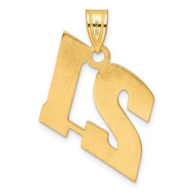 Block Number 21 Pendant 14k Gold Polished BN21, MPN: BN21, 196904079409