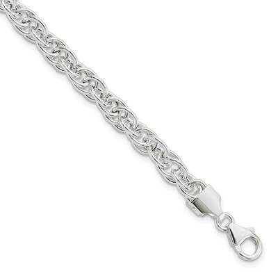 Fancy Link Bracelet Sterling Silver Polished QG5969-7.5, MPN: QG5969-7.5, 191101782084