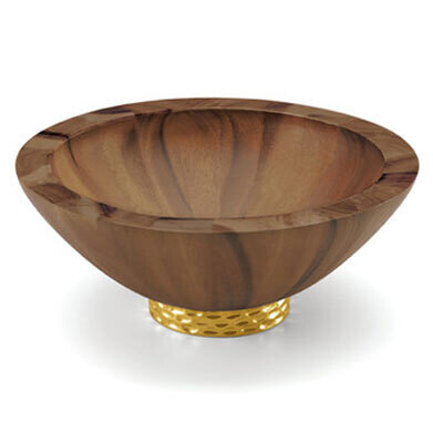 Michael Wainwright Truro Gold Wood Centerpiece Bowl, MPN: 864110, 878686018950ÿ