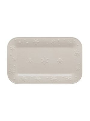 Bordallo Pinheiro Pinheiro Snow Flakes Platter Beige 65012445, MPN: 65012445, 5600876074294