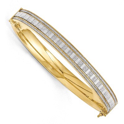 Leslie&#39;s Gold-tone Polished Glimmer Infused Bracelet - Sterling Silver HB-QLF478, MPN: QLF478, 8867…