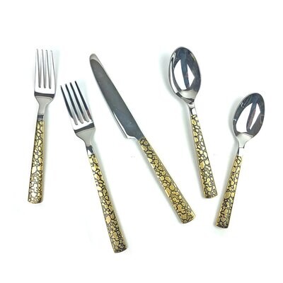 Michael Wainwright Panthera Gold 5 Piece Flatware 42PA28, MPN: 42PA28, 810027200709