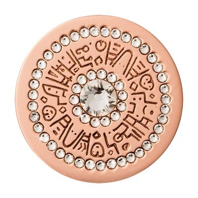 Nikki Lissoni Blue Aztec Rose Gold-Plated 33mm Coin C1588RGM, MPN: C1588RGM, 8719075300374
