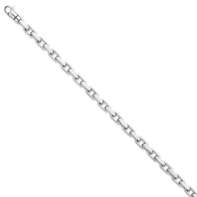 5.3mm Polished Fancy Link Bracelet 8.5 Inch 14k White Gold WLK438-8.5, MPN: WLK438-8.5, 883957371160