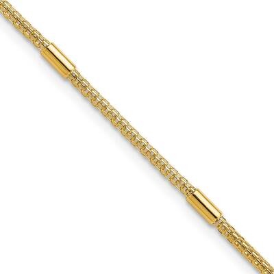 Mesh Fancy Link Bracelet 14k Gold Polished SF2807-7.25, MPN: SF2807-7.25, 883957811277