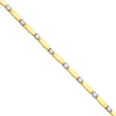 3.5mm Diamond Tennis Bracelet Mounting 14k Gold X2362, MPN: X2362,