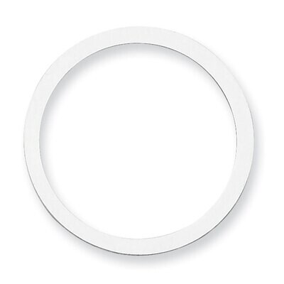 Circle with Hole Stamping 14k White Gold WG1059, MPN: WG1059,