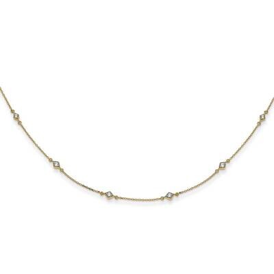 Multi Station Necklace 14k Gold Diamond PM3754-050-YA, MPN: PM3754-050-YA, 883957664965