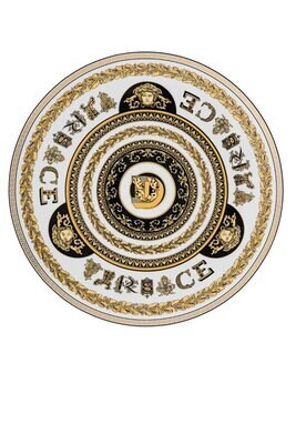Versace Virtus Alphabet D Service Plate 13 Inch, MPN: 19335-403734-10263, 790955173446