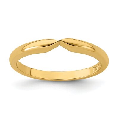 6-prong 1/2 round Medium Weight (Pointed Shoulders) Shank 14k Yellow Gold YGSH33, MPN: YGSH33,
