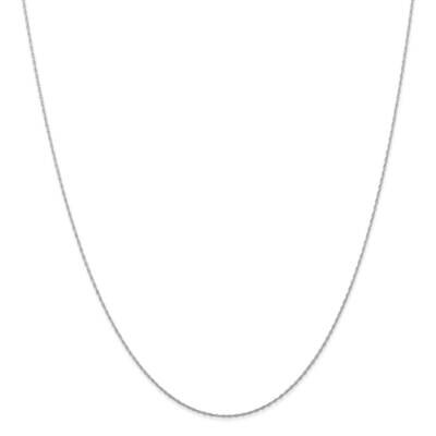 .5mm Carded Cable Rope Chain 22 Inch 10k White Gold 10K5RW-22, MPN: 10K5RW-22, 191101725791