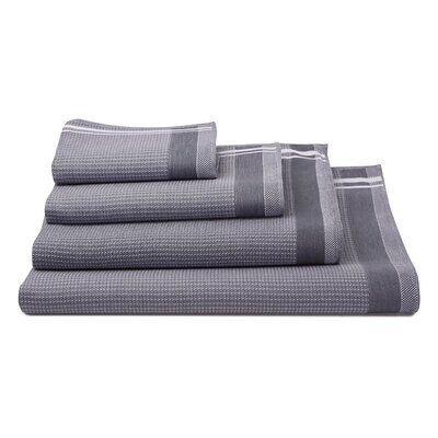 Le Jacquard Duetto Caviar Hand Towel 20x39 Set of 4, MPN: 24488, 3660269244880