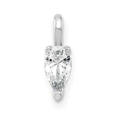 5.85X3.0mm Pear Lab Grown Diamond Si1/Si2, G H I, Solitaire Pendant 14k White Gold PM8797-033-WLG, …