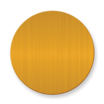 1 3/4 x 1 3/4 Round Satin Brass Plates-Sets of 6  GM3726-SB, MPN: GM3726-SB,