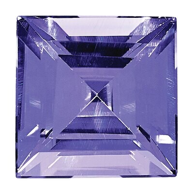 Tanzanite 4mm Square Step Cut A Quality Gemstone TZ-0400-SQS-A, MPN: TZ-0400-SQS-A,