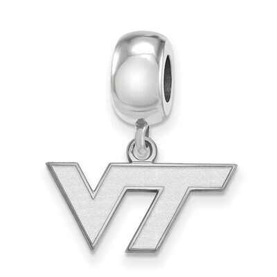 Virginia Tech Bead Charm Extra Small Dangle Sterling Silver SS029VTE, MPN: SS029VTE, 886774720043