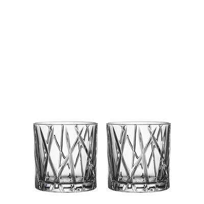 Orrefors City Old Fashioned Set of 2 63103404, MPN: 63103404, 7321646044498