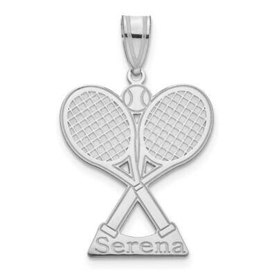 Personalized Tennis Pendant 14k White Gold XNA1291W, MPN: XNA1291W,