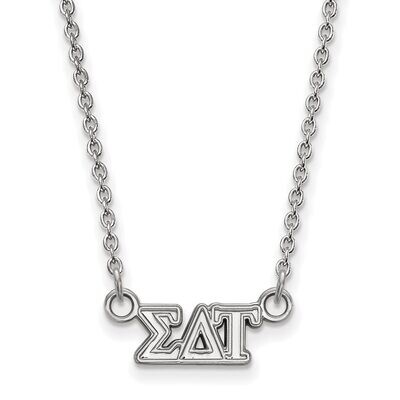 Sigma Delta Tau Extra Small Pendant with 18 Inch Chain Sterling Silver SS006SDT-18, MPN: SS006SDT-1…
