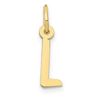 Slanted Block Initial L Charm 10k Gold Small 10YC644L, MPN: 10YC644L,