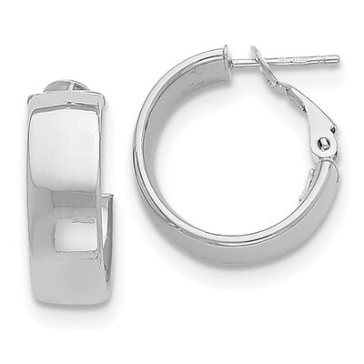 Hoop Earrings 14k white Gold PRE736W, MPN: PRE736W, 191101144547