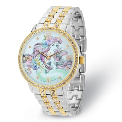 Ladies Disney Ariel Two-tone Metal with Crystals Watch  XWA5749, MPN: XWA5749, 843231081857