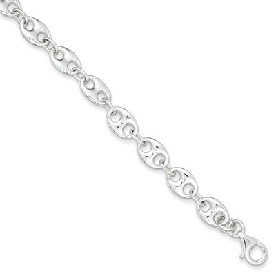 7.75 Inch Bracelet Sterling Silver Polished QG3317-7.75, MPN: QG3317-7.75, 191101294655