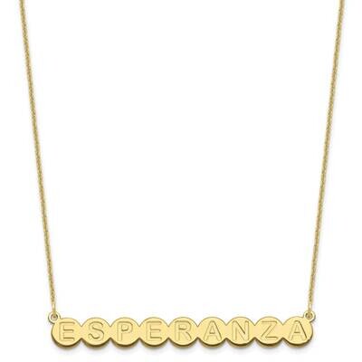 9 Letter Bubble Necklace 10k Gold 10XNA1317Y, MPN: 10XNA1317Y, 196904158678
