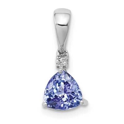 .72 Tanzanite Diamond Pendant 14k White Gold PM5232-TZ-002-WA, MPN: PM5232-TZ-002-WA, 191101107221